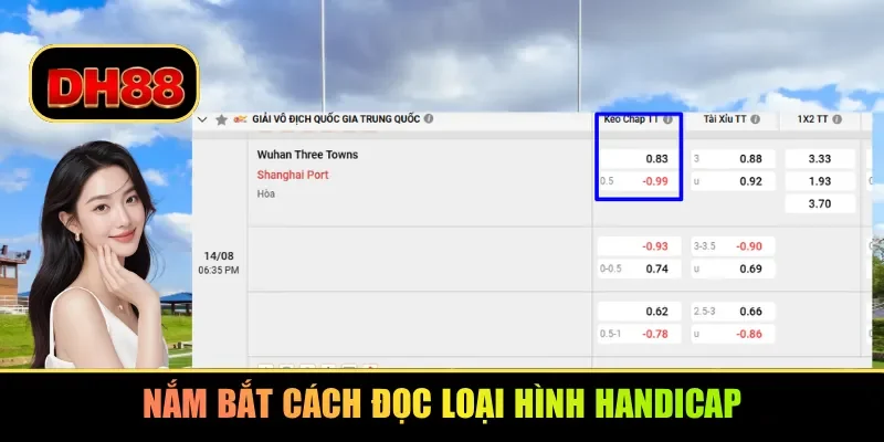 Nắm bắt cách đọc loại hình Handicap